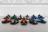 Los coches de Lego que se usarán en el GP de Silverstone.