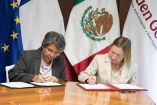 La secretaria Anticorrupción y Buen Gobierno, Raquel Buenrostro Sánchez, y la embajadora de Francia en México, Delphine Borione, firmaron una Carta y una Declaración de Intención