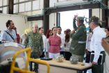 Desde Puerto Morelos, la presidenta Claudia Sheinbaum y el gabinete de seguridad evalúan la red de transporte ferroviario hacia el 2027