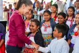 La presidenta Claudia Sheinbaum supervisó la reconstrucción de caminos en Santo Domingo Tonalá, Oaxaca.