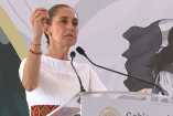 La presidenta Claudia Sheinbaum en Oaxaca.