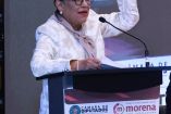 La secretaria de Gobernación en la plenaria del grupo parlamentario