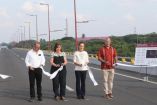 La Jefa del Ejecutivo informó que el Puente Acceso al Puerto de Veracruz tiene una longitud de dos kilómetros