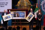 Develación del Billete Conmemorativo del Sorteo Mayor No. 4032 con Motivo del 90 Aniversario de Deportes Martí.