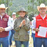 En representación del Gobierno de México, la directora general de Lotería Nacional, Olivia Salomón, acompañó al gobernador de Durango, Esteban Villegas