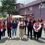 Brigadas de Iztacalco realizan labores de mantenimiento y recuperación de espacios públicos.