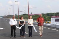 La Jefa del Ejecutivo informó que el Puente Acceso al Puerto de Veracruz tiene una longitud de dos kilómetros