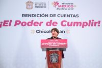 Durante su mensaje en Chicolopan, Gómez Álvarez destacó el impacto directo de los programas sociales implementados en la entidad.