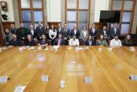 Ministros de la Suprema Corte de Justicia de la Nación con representantes del sector empresarial