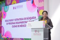 Clara Brugada, destacó que se han cumplido 20 de los 30 compromisos realizados a colectivos de búsqueda