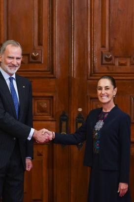 Reunión Sheinbaum y el rey de España