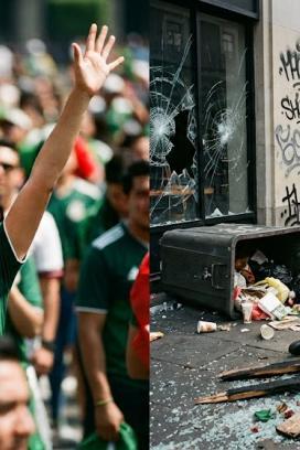 La intensidad de las celebraciones masivas en aficionados mexicanos.