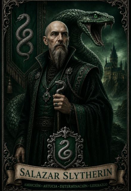 Salazar Slytherin, fundador de Hogwarts.