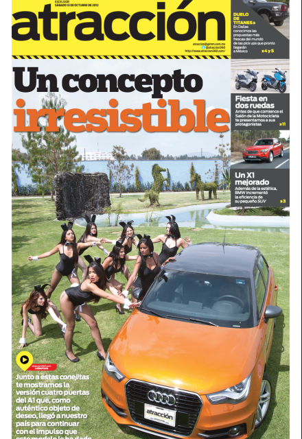 Portada Atracción 360 Audi A1 Playboy