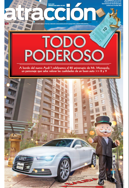 Portada Atracción 360 Audi A7 Monopoly