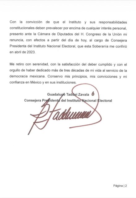 El documento fue entregado la tarde de este lunes 26 de octubre a la Cámara de Diputados.