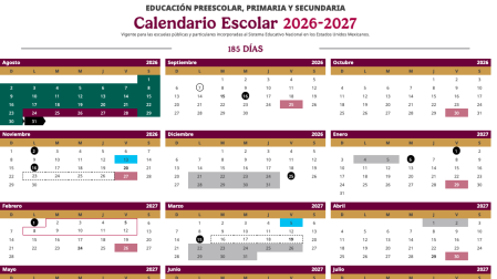 Calendario sep 2026-2027