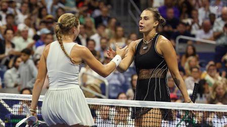 Aryna Sabalenka venció a su oponente por doble 6-1