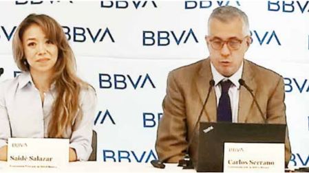 BBVA baja a 1.2% su previsión de crecimiento para México en 2026.