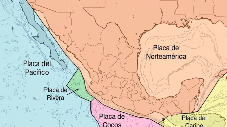 Placas tectónicas en México