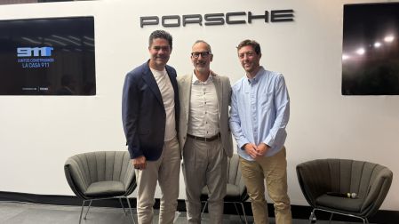 Camilo San Martín, Thomas Illner y Nicolás Cipriota, en reunión con medios