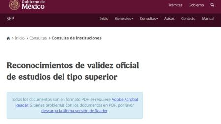 ¿Cómo saber si una escuela tiene validez oficial y registro RVOE de la SEP?