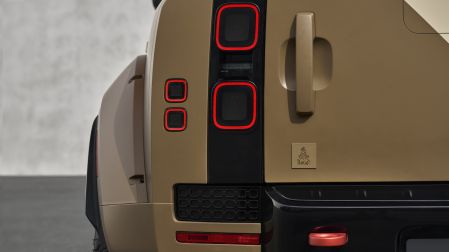 Los detalles del Rally Dakar en la edición especial del Defender.