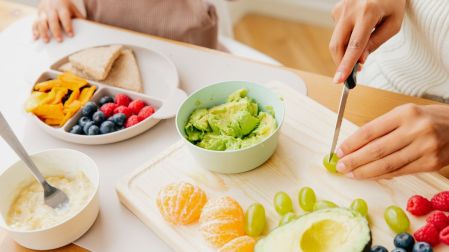 Cortes y trozos seguros en alimentación complementaria BLW