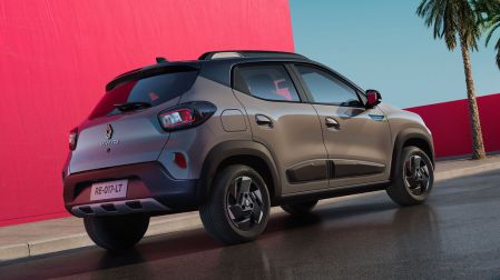 Esta es la parte posterior del Renault Kwid 2027.