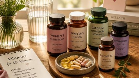 Vitaminas esenciales después de los 40 años para mujeres