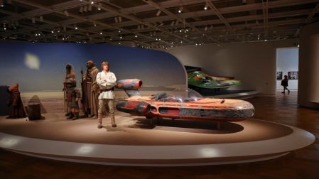 Las piezas de Star Wars también se exhiben en el museo de George Lucas.