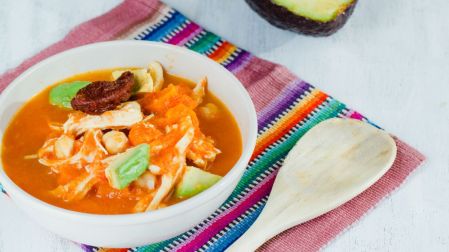 Caldo tlalpeño.