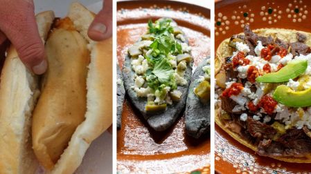Torta de tamal / tlacoyos / huaraches