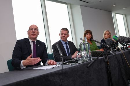 Líderes Escocia, Gales e Irlanda del Norte durante una reunión en Cardiff