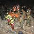 Personal del Agrupamiento de Ayuda Humanitaria “Yumare”, del Ejército Mexicano, durante las labores de ayuda