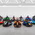 Los coches de Lego que se usarán en el GP de Silverstone.