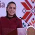 La presidenta Claudia Sheinbaum durante la Conferencia del Pueblo, donde reconoció el esfuerzo de Isaac del Toro y la delegación mexicana en Santo Domingo 2026