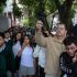 El alcalde de Benito Juárez, Luis Mendoza, asistió a la Secundaria Diurna 38 para dar la bienvenida a las y los estudiantes.