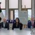 Alessandra Rojo de la Vega y CANIETI durante la firma del convenio