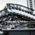 Una de las torres del Conjunto Pino Suárez colapsada por el sismo de 1985 en la Ciudad de México.