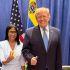 Donald Trump y Delcy Rodríguez durante una reunión en Nueva York.