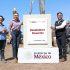 El director general de Conagua, Efraín Morales, y la gobernadora de Baja California, Marina del Pilar Ávila, encabezaron el evento en el que se colocó la primera piedra de la planta desaladora de Rosarito.