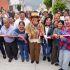 La alcaldesa Azucena Cisneros durante la inauguración de la Tercera Cerrada de Rubén Darío