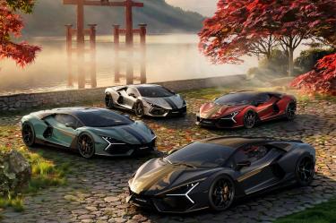 Estos son los cuatro colores disponibles del Lamborgini Revuelto Impavido