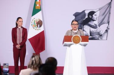 “Seguimos con el programa de “Sí al Desarme, Sí a la Paz. Comentó Rosa Icela Rodríguez