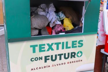 Álvaro Obregón supera en 219% su meta ambiental y recupera más de 6.5 toneladas de textiles usados