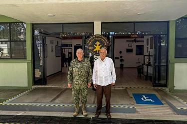 El titular de la Sedena, Ricardo Trevilla, evalúa estrategia de seguridad junto al gobernador de Nayarit