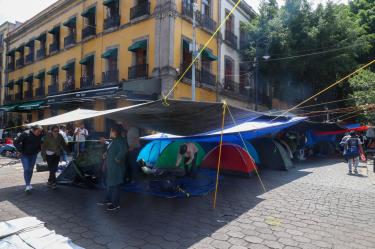 Plantón de la CNTE en CDMX
