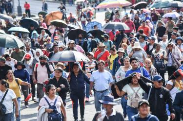 Manifestación de la CNTE