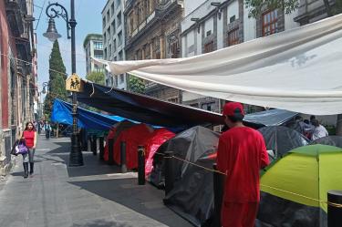 Plantón de la CNTE en CDMX